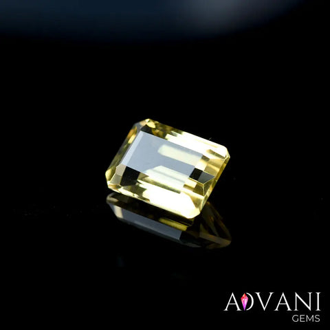 Genuine Citrine Stone 5.50CT Emerald Cut Sourced In Brazil