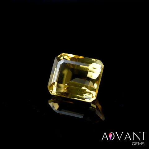 Genuine Transparent 6.90CT Brazilian Yellow Citrine Stone