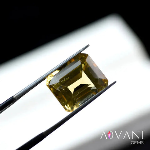 Genuine Transparent 6.90CT Brazilian Yellow Citrine Stone