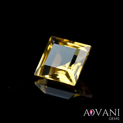 Authentic 9.40CT (Emerald Cut) Brazilian Yellow Citrine Gemstone