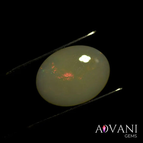 Spectacular 4.75CT Fire White Opal Cabochon Cut with Australian Origin