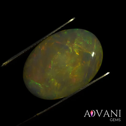 Certified 6.75CT Fire White Opal Cabochon Cut with Ethiopian Origin