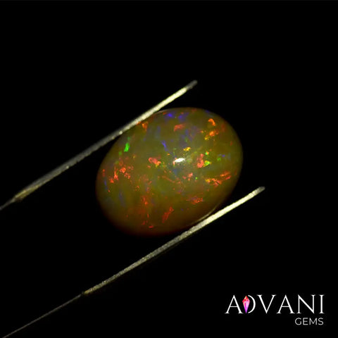 Authentic Certified 7.40ct Honey Fire Ethiopian Opal Gemstone