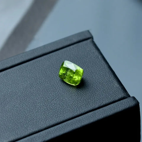 Handpicked 4ct Peridot Stone from Afghanistan – Certified, Expertly Cut