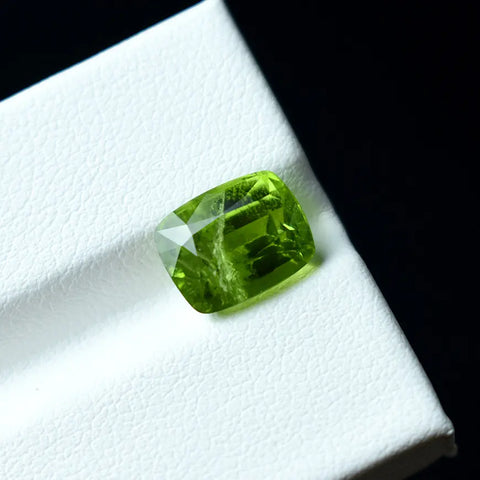 Handpicked 4ct Peridot Stone from Afghanistan – Certified, Expertly Cut